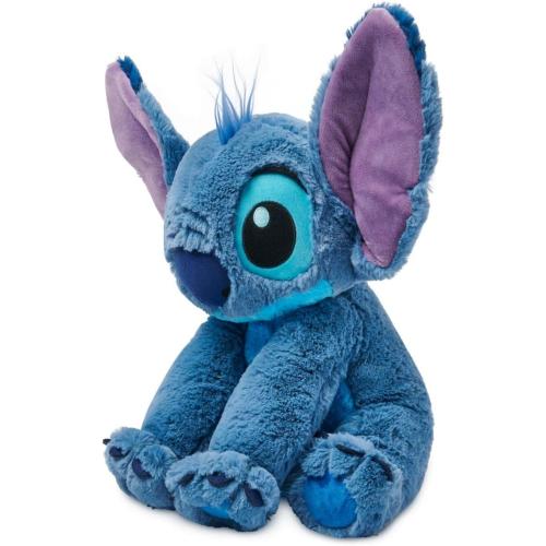 Disney Store Official Stitch Medium Soft Toy for Kids, Cuddly Character with Fuzzy Texture and Embroidered Details, Flexible Floppy Ears, Disney Plushy Suitable for All Ages.