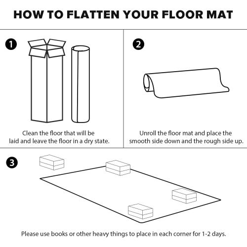 Clear Floor Mat for Home, 4'×6' Large Non-Slip Plastic Rug for Under Kitchen Table, Durable Waterproof Vinyl Area Mat for Baby Spills, Dog Accident, Anti-Scratch Floor Protector for Living Room