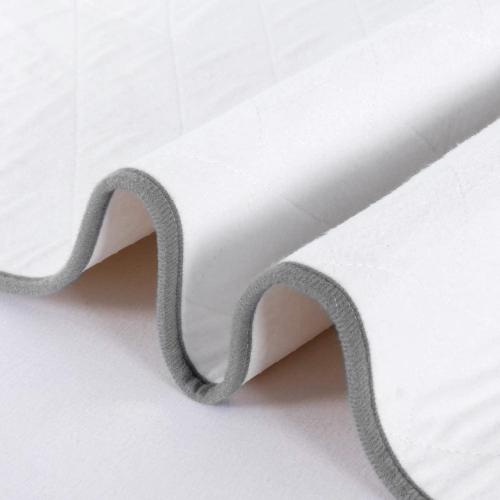 Waterproof Crib Mattress Protector 27 x 38, Washable Pee Pads for Kids, Adults, Non-Slip & Sturdy Mattress Pad for Incontinence, Potty Training Pee Pads, White
