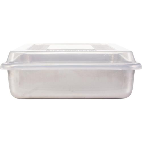 Nordic Ware 46603 9 X 13 Cake Pan with Lid, Silver