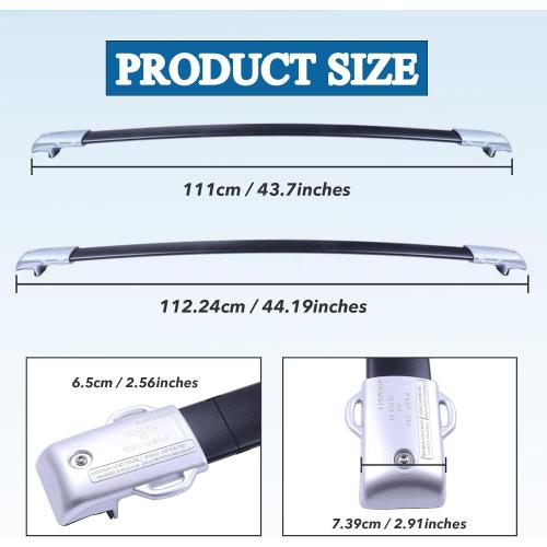 Roof Rack Cross Bar 2010-2023 Compatible with Lexus GX460 Crossbars OE Style #PT278-60091