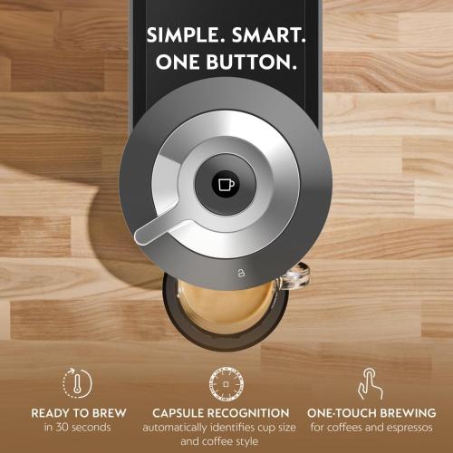 Nespresso Vertuo Next Coffee and Espresso Maker, Machine Only, 1260 watts, Dark Gray