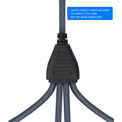 2Feet 3Pin XLR 1 Female to 4 Male Y Splitter Audio Cable,4Way-1 XLR Single Input to Four Output Parallel Connection Cable for Microphone, Audio Player, Power Amplifier, Mixing Console DMX