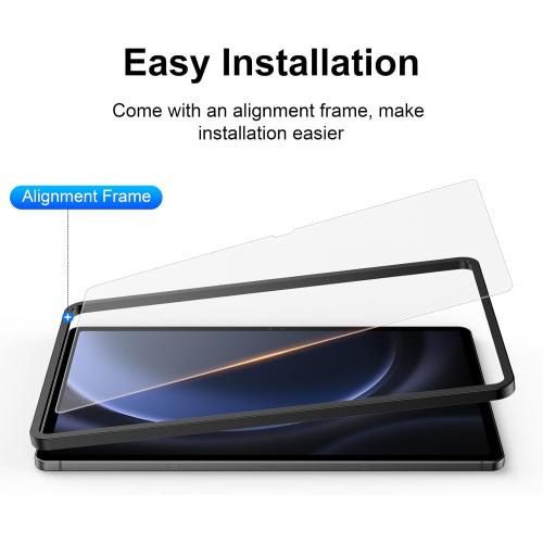 2 Pack for Samsung Galaxy Tab S10 Lite / S10 FE / S9 FE 10.9” / Galaxy Tab S9 11” Matte Glass Screen Protector (Not Privacy) Anti Glare Anti Fingerprint Tempered Glass with Alignment Frame