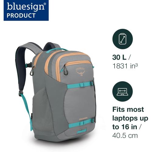 Osprey Proxima 30L Campus Laptop Backpack - Organized Everyday Pack with Tech Storage, Water Bottle Pockets, and Comfortable Carry - Perfect for School, Commute, and Travel, Firestarter Orange