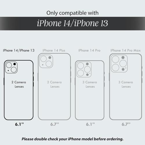 COCOMII Rectangle Case for iPhone 14/iPhone 13, Compatible with MagSafe, Aurora Abalone Shell