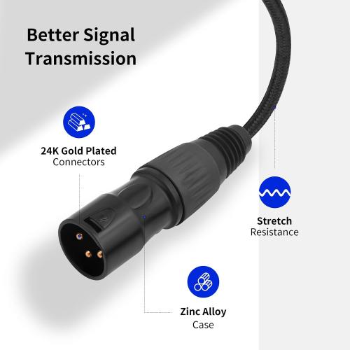 3.3FT USB-C to XLR Male Cable, USB-C to XLR Male Adapter Cable for Active Speakers, Mixers, Power Amplifiers and Professional Audio Equipment