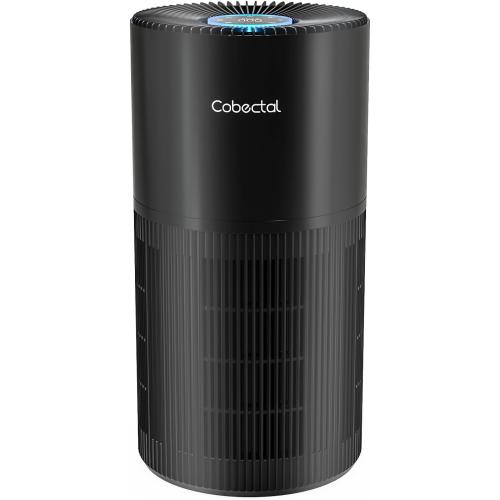 Air Purifiers for Home Large Rooms, Cobectal Air Cleaner with 3-in-1 Filter Covers up to 1650ft², Air Quality Sensor, Aroma Function & Sleep Mode, Pet Air Purifier, Black