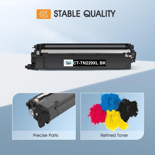 TN229 TN229XL MFC-L3780CDW Toner Cartridges 4 Pack for Brother MFC-L3720CDW