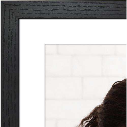 3pk 28x40 Poster Frame with Polished Plexiglass - Use as 24x36 Frame with Mat or Display 28x40 Photo Without Mat - Hudson Collection - Wide Picture Frames for Wall Display - Black