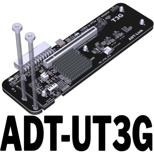 JMT ADT-UT3G USB4.0 Docking Station 64G PCIe4.0x4 to Laptop Graphics Card External Conversion Adapter Compatible with Thunderbolt 3 4