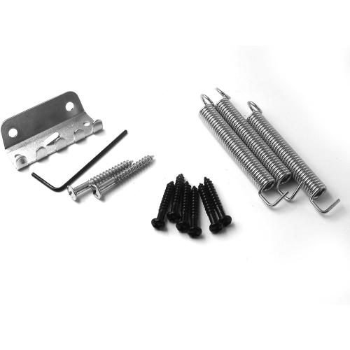 52.5mm Guitar Tremolo Bridge Set for Fender Strat Squier Electric Guitar Replacement (Black)