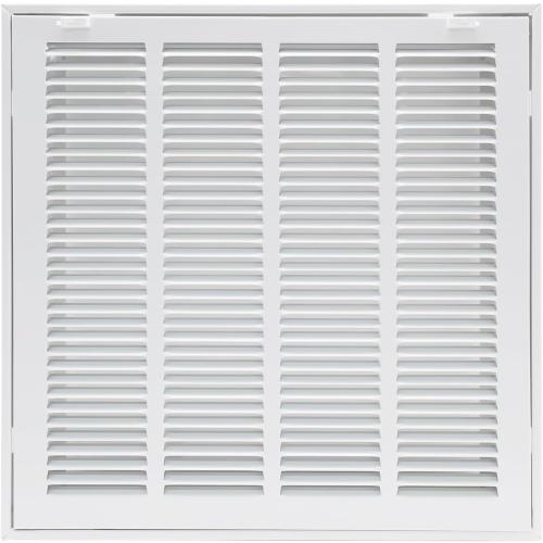 18W x 18H [Duct Opening Size] Steel Return Air Filter Grille - Removable Face/Door for 1 inch Filters -HVAC Vent Cover Grill - White [Outer Dimensions: 20 5/8W X 20 5/8H]