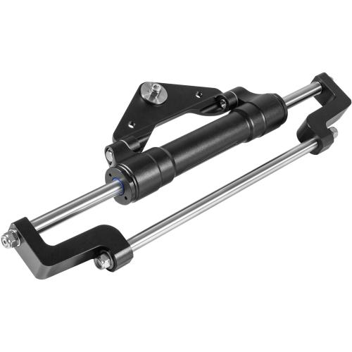 300HP HC5345-3 Hydraulic Steering Cylinder - 10.3MPa/1500PSI Pressure for Outboard Boats up to 300HP, Front-Mount Aluminum Alloy Cylinder with Two-Way Lock Valve & ORB Fittings-for Single/Twin Engines