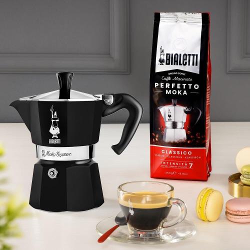 Bialetti 4953 Moka Express Espresso Maker, 6 liters, Black