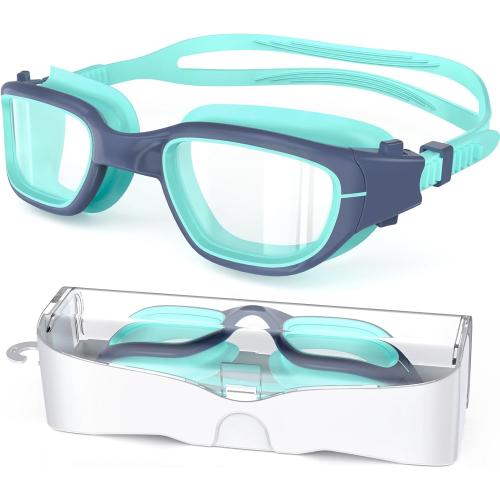 Kids Swim Goggles,Swimming Goggles for Kids 6-14, Anti-Fog UV Protection Pool Glasses for Boys Girls