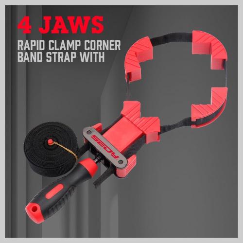 SEDY 13 ft. Belt Band Clamp Strap Clamp for Woodworking, Quick Release Frame Clamps with 90-Degree Corner Pieces