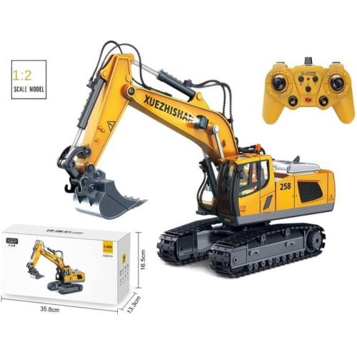 FARZI Excavator Metal car Excavator Engineering Car Toys Toy car