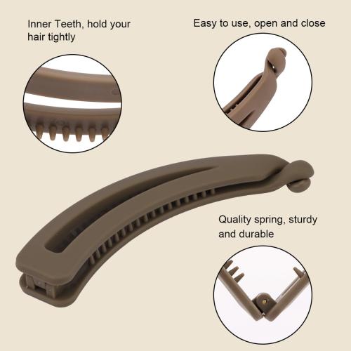 6PCS Banana Clips Hair, Matte Banana Hair Clips for Thick Hair Thin hair, Medium Strong Hold Ponytail Bun Holder Jaw Clip Barrettes Styling Accessories for Women Girls