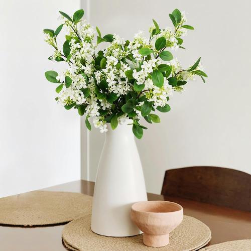 Melorca&Guilla Artificial Plants,6PCS 32 Green Faux Branches for Vase Faux Greenery Stems,Artificial Plants Fake Plants for Shop Garden Office Home Décor (6, Daphne)