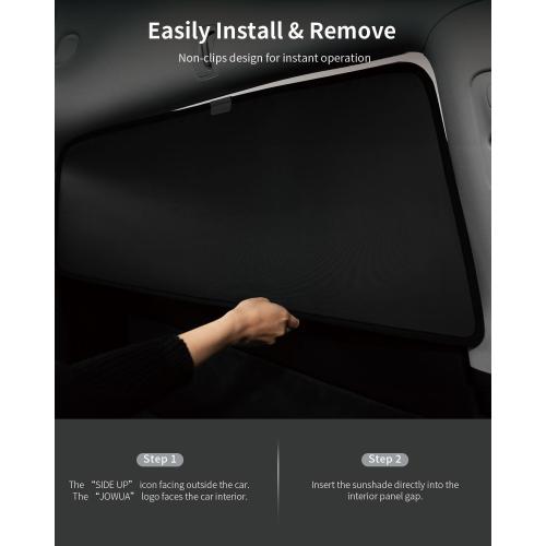JOWUA Side Rear Lift Gate Window Sunshade Compatible for Tesla Model Y 2021-2024