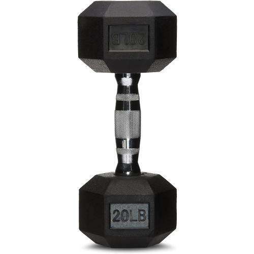Amazon Basics Rubber Hex Dumbbell Hand Weight