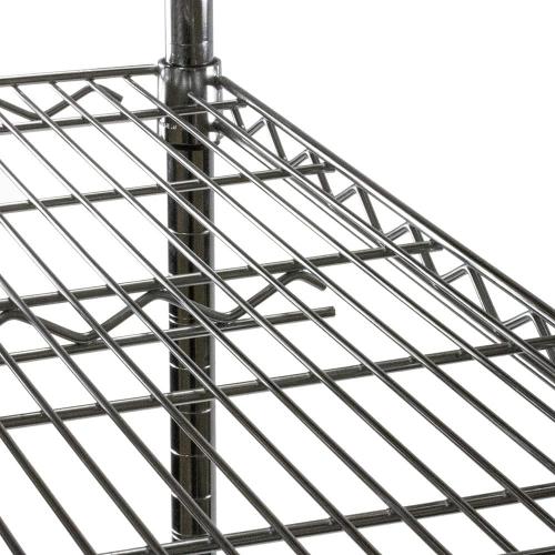 Shelving Inc. 12 d x 24 w Chrome Wire Shelving with 2 Tier Shelves, Weight Capacity 800lbs Per Shelf