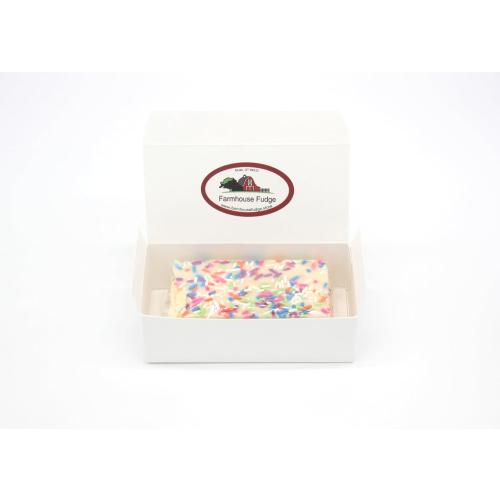 Farmhouse Fudge – Birthday Cake Fudge, 8 oz – Rich & Creamy Fudge with Birthday Cake Flavor and Colorful Sprinkles, Gourmet Candy Gift