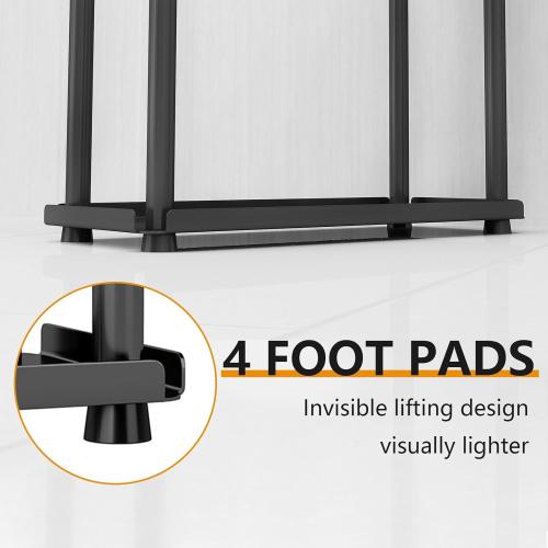 2-Tier Bathroom Countertop Organizer Sink Counter Shelf for Vanity Storage, Makeup Tray for Perfume Skincare Bedroom Kitchen, Black