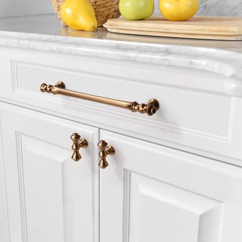 Asidrama 6 Pack 10 Inch(254mm) Champagne Bronze Kitchen Cabinet Handles, Cabinet Pulls Kitchen Cabinet Hardware for Cupboard Drawer Pulls