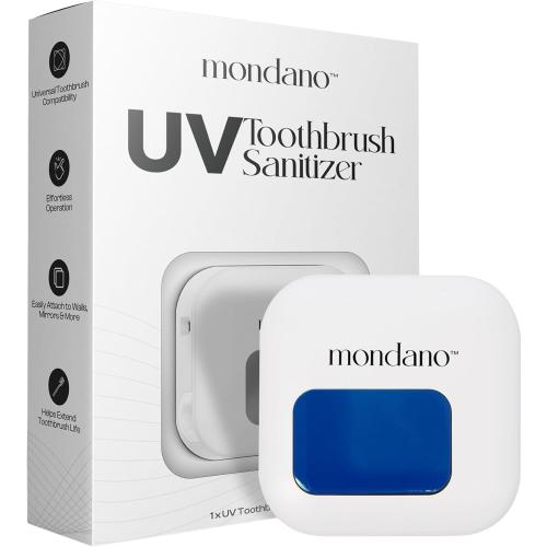 Mondano UV-C Toothbrush Sanitizer and Holder, Toothbrush Case - Manual/Electric Toothbrush Cover for Any Toothbrush Head - Rechargeable Toothbrush Travel Case, Tooth Brush Cover Cap for Home