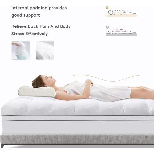 Mattress Topper King,Extra Thick Mattress Pad Cover for Back Pain,Cooling Mattress Protector with 8-21 Inch Deep Pocket,Overfilled Down Alternative Filling