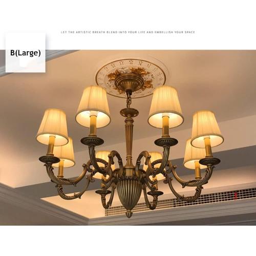 White and Gold B-15.6OD x 4.3ID PU Decorative Ceiling Medallion for Light Fixtures and Ceiling Fans, Molded Plastic, Gold and White Finish, (B-15.6OD x 4.3ID)
