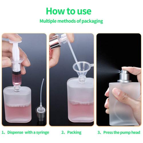 12pcs Empty Frosted Glass Spray Bottle Perfume Atomizer, Refillable Fine Mist Spray Empty Perfume Bottles