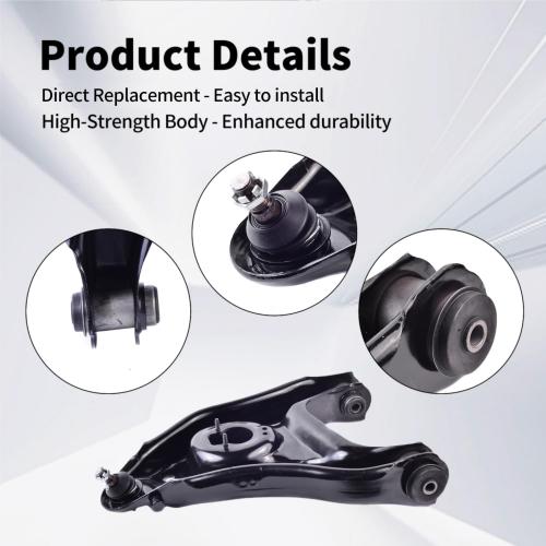 Front Lower Control Arm Compatible with Ford F-150 RWD 1997-2004 F-250 1997-1999 Lincoln RWD Models 1999-2002 K620055 K620056
