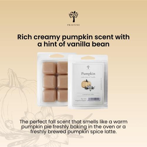 PRISTINE Scented Wax Melts and Candles Set With Tea Light Warmer   Top 4 Popular Scentsy Soy Melts, Pumpkin, Lavender, Cilantro, Coconut | Includes FREE Burner and 2 Tealights