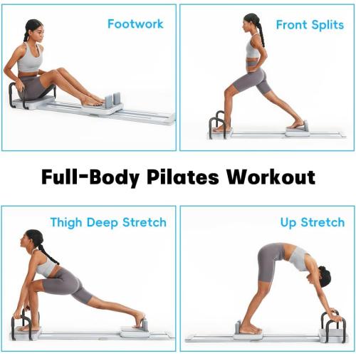 Pilates Reformer, Multifunctional Pilates Equipment for Abs Workout and Leg Exercise, Ski Machine, Pilates Board for Home Gym Full Body Workout