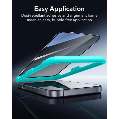 ESR 3 Pack for iPhone 17 Pro Privacy Screen Protector, Anti-spy Tempered-Glass Privacy Screen Protector with Easy Installation Tool, Micro-Curved Edges, Case Friendly