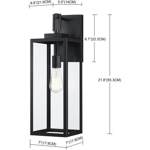 2 Pack 22 Large Size Outdoor Wall Sconce,22 Inch Outdoor Wall Lantern Light for Garage Porch Light Extra Large Exterior Light Fixture for Porch Patio