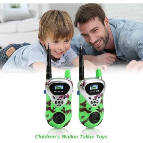 Kid Handheld Walkie Talkie Toy for 3-12 Year Old, Universal Children Outdoor Radio Transceiver Interphone for Outside, Camping, Hiking (Green)