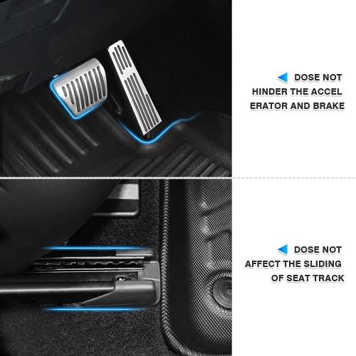 T TGBROS Floor Mats for Ford Focus 2012-2018 All Weather Protection TPE 2 Rows Floor Liners Custom Fit for Focus Accessories Car Mats Non-Slip Black