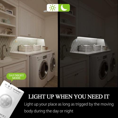 Motion Sensor LED Light Strip - Under Cabinet & Indoor Closet Lights, 6.56ft, 6000K