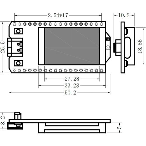MakerFocus ESP32 LoRa V3 Development Board with 915 MHz Antenna Integrated WiFi Bluetooth SX1262 CP2102 0.96-inch OLED Display Type C for Meshtastic IoT Arduino Intelligent Scenes