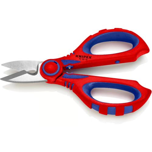 Knipex 95 05 10 SB Electricians' Shears with Multi-Component Grips, fibreglass-Reinforced 160 mm (Blister Packed)