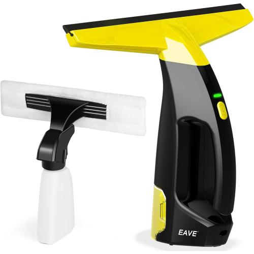 Rechargeable Window Vac, Power Window Vacuum Cleaner Set, Window Squeegee Electric Cleaning Tool for Windows, Tiles, Mirrors, 200ml Water Tank