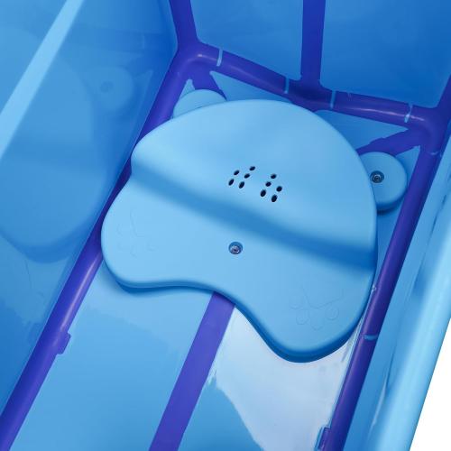 BLUE Large Size Portable Ice Bath Tub for Toddler Teenager Twins Pets and Small Adults, Foldable Ice Bath Tub for Both at Home and On The Go (Blue)