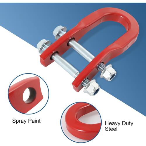 JDMSPEED New Recovery Tow Hooks Red 84052991 Replacement for GMC Canyon Chevrolet Colorado 2015-2020 23253074