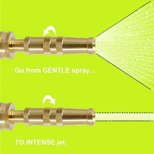 Twinkle Star Heavy-Duty Brass Adjustable Twist Hose Nozzle, 2 Pack, TWIS3432