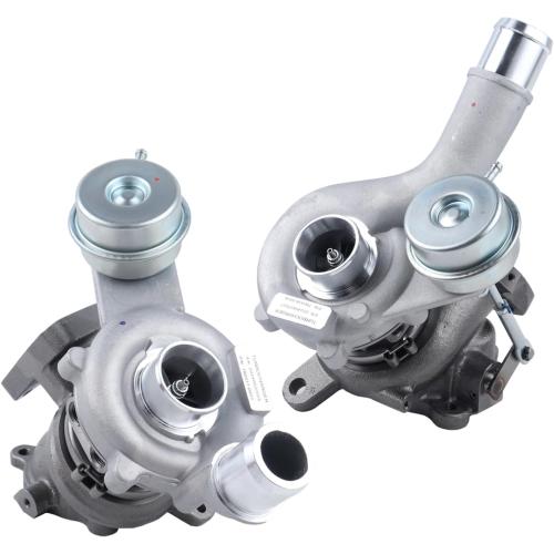 2Pcs Left & Right Complete Turbo Turbocharger Kit w/Wastegate Actuator & Gasket Compatible with 2010-2019 Ford Explorer Flex Taurus Lincoln MKS MKT V6 3.5L Replace# AA5E-9G438-GD AA5Z-6K682-CA‼️serial number in photos(light oil from manufacturer to prevent rusting) some accessories included in a sealed bag‼️