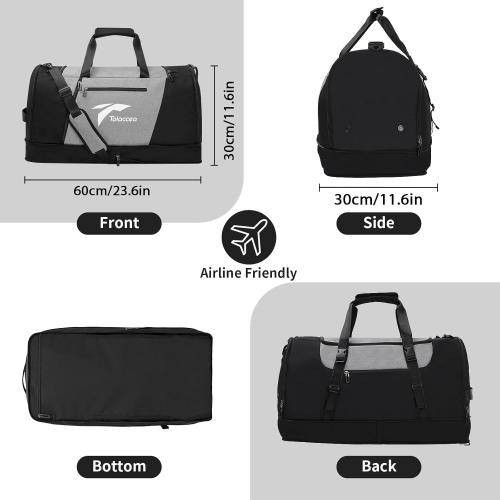 Tolaccea Expandable, Grey-A2, 60 x 30 x 30-40cm